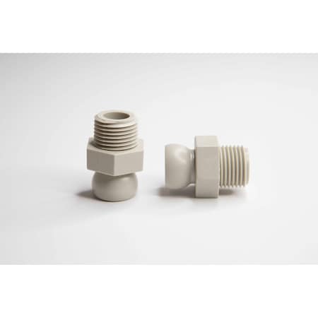 Cedarberg Snap-Loc Systems 1/2 System Male Hose to Male Pipe Thread Connector 1/2 NPT Pac of 4 8450-18